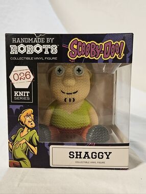 New RETIRED Handmade by Robots, Scooby-Doo Shaggy Vinyl Figure, Knit Series #026